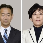 　左から岡本三成氏、山本香苗氏