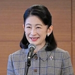 　結核予防関係婦人団体中央講習会であいさつされる紀子さま＝２５日午後、東京都千代田区（代表撮影）