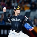 　台湾プロ野球の中信兄弟戦に先発したソフトバンク・上沢＝台北ドーム（共同）