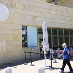 　エルサレムにある在イスラエル米大使館＝２０１９年