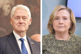 　ビル・クリントン氏（ロイター＝共同）、ヒラリー・クリントン氏（ゲッティ＝共同）