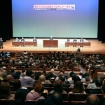 　「第五福竜丸」の乗組員らが被ばくしてから７２年となり開かれた集会＝１日午後、静岡県焼津市