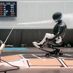 　チェアスキーの開発のため行われた空気抵抗の実験＝２０２５年６月、愛知県豊田市（トヨタイムズスポーツ提供）