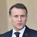 　フランスのマクロン大統領（ゲッティ＝共同）
