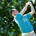 　第２日、通算９アンダーで首位の岡田晃平＝ロイヤル・オークランドアンドグレンジ（共同）