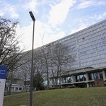 　国際労働機関（ＩＬＯ）本部が入る建物＝２０２４年１月２５日、スイス・ジュネーブ（共同）