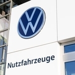 　フォルクスワーゲンのロゴ＝４日、ドイツ北部ハノーバー（ゲッティ＝共同）