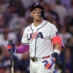 　イタリア戦の９回、三振に倒れた米国のジャッジ。反撃及ばず敗戦を喫した＝１０日、米ヒューストン（ゲッティ＝共同）