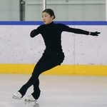 　練習を公開したフィギュアスケート女子の千葉百音＝京都府宇治市