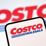 　米コストコのロゴ＝２０２５年２月（ロイター＝共同）