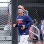 　調整するアストロズ・今井＝ウェストパームビーチ（共同）