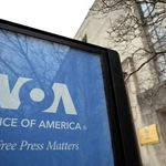 　ボイス・オブ・アメリカの建物＝２０２５年３月、ワシントン（ロイター＝共同）