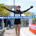 　女子で優勝した梅野倖子＝石川県能美市