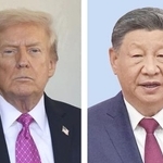 　トランプ米大統領（ゲッティ＝共同）、中国の習近平国家主席