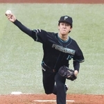 　５回から２番手で登板した日本ハム・北山＝エスコンフィールド