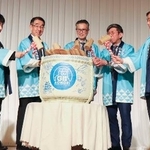 　青森市のホテルで開かれた「地理的表示（ＧＩ）」に指定された青森県の清酒をＰＲするイベント＝２３日午後