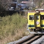 　いすみ鉄道の車両＝２０２３年１２月、千葉県大多喜町