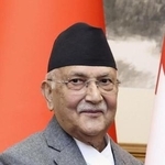 　ネパールのオリ前首相（新華社＝共同）
