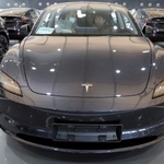 　テスラのモデルＹ＝２０２５年１月、北京（ロイター＝共同）