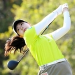 　第２日、通算５アンダーで首位の菅楓華＝葛城ＧＣ