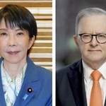 　高市早苗首相、オーストラリアのアルバニージー首相（ゲッティ＝共同）