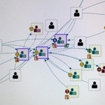　モニタリングの画面に矢印で示された口座間の資金の流れ