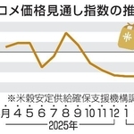 　コメ価格見通し指数の推移