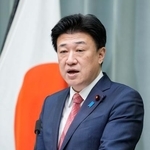 　記者会見する木原官房長官＝６日午前、首相官邸