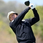 　最終調整する金子駆大＝東建多度ＣＣ名古屋