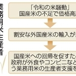 　業務用米生産者支援の流れ
