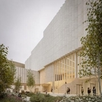 　新たに建設される展示施設の入り口部分の完成予想図（（Ｃ）Ｋｉｎ　Ｃｒｅａｔｉｖｅｓ）