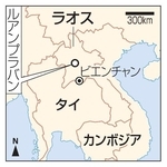 　ラオス・ルアンプラバン、ビエンチャン、タイ