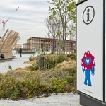 　解体・撤去作業が進む大阪・関西万博の会場跡地＝１３日午後、大阪市此花区の夢洲