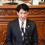 　衆院本会議で代表質問する岸田光広氏（国民民主党・無所属クラブ）