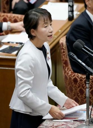 　衆院予算委で質問する西岡秀子氏（国民民主党・無所属クラブ）
