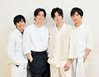 　「ボクの穴、彼の穴。Ｗ」に出演する（左から）上川周作、井之脇海、窪塚愛流、篠原悠伸