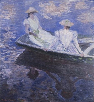 　クロード・モネ「舟遊び」（１８８７年　油彩、カンヴァス　国立西洋美術館〈松方コレクション〉）（提供写真）