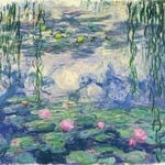 　クロード・モネ「睡蓮」（１９１６-１９１９年頃　油彩／カンヴァス　マルモッタン・モネ美術館、パリ　（Ｃ）ｍｕｓ☆（アキュートアクセント付きＥ小文字）ｅ　Ｍａｒｍｏｔｔａｎ　Ｍｏｎｅｔ）（提供写真）
