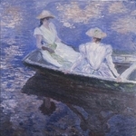 　クロード・モネ「舟遊び」（１８８７年　油彩、カンヴァス　国立西洋美術館〈松方コレクション〉）（提供写真）