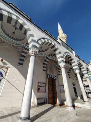 　東京ジャーミイの礼拝堂外観＝東京都渋谷区