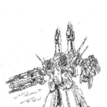 　宮武一貴が描いた設定画＜（Ｃ）１９８４　ＢＩＧＷＥＳＴ＞