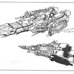 　宮武一貴が描いた設定画＜（Ｃ）１９８４　ＢＩＧＷＥＳＴ＞