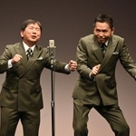 　爆笑問題の田中裕二（左）と太田光＝東京都内