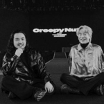 　Ｒ-指定（左）とＤＪ松永（ｐｈｏｔｏ　ｂｙ　＠ｈｉｒｏｙａｂｒｉａｎ）