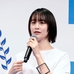 　イベントに登場した山本美月＝１４日、東京都千代田区