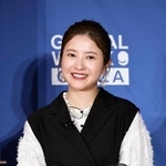 　発表会に登場した吉高由里子＝２５日、東京都中央区