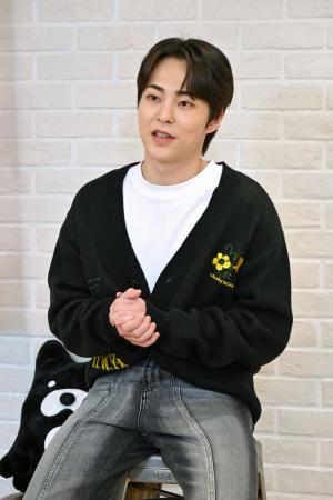 　取材会に出席した「ＥＸＯ」のシウミン
