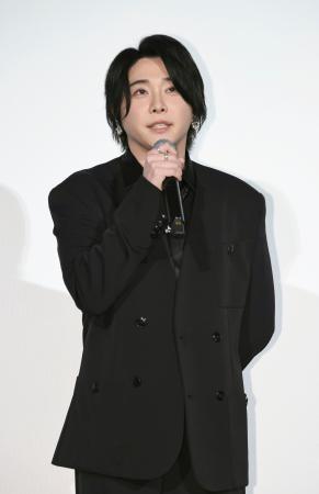 　舞台あいさつに登場した大森元貴＝東京都千代田区