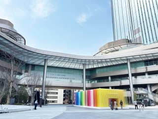 　高輪ゲートウェイシティのゲートウェイパーク＝東京都港区