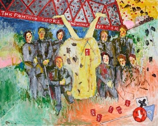 　横尾忠則「ボッスの壺」（２０２４年、作家蔵）（提供写真）